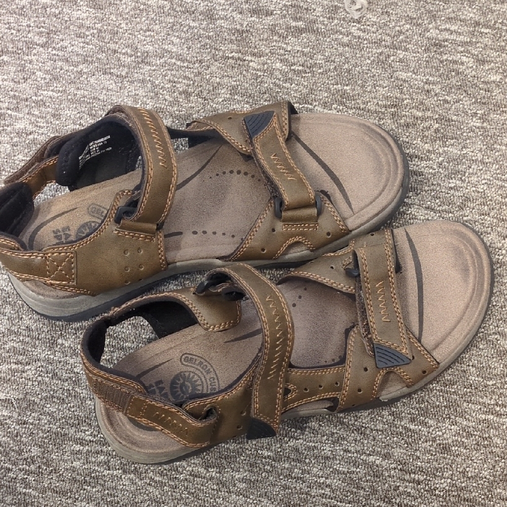 Earth Spirit Men's Brown Athletic Hiking Outdoor Sandals Size 13